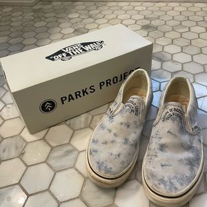 Vans Parks Project Slip-ons, sz 8